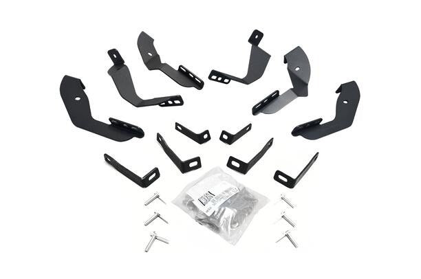 Go Rhino 6840435 - OE Xtreme Side Steps - Mounting Brackets Only -Textured Black