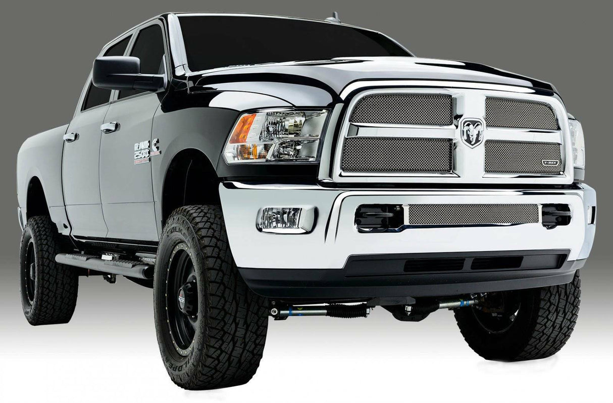 T-Rex Grilles - 2 Pc Small Mesh Stainless Steel Sport Grille Replacement - 44452
