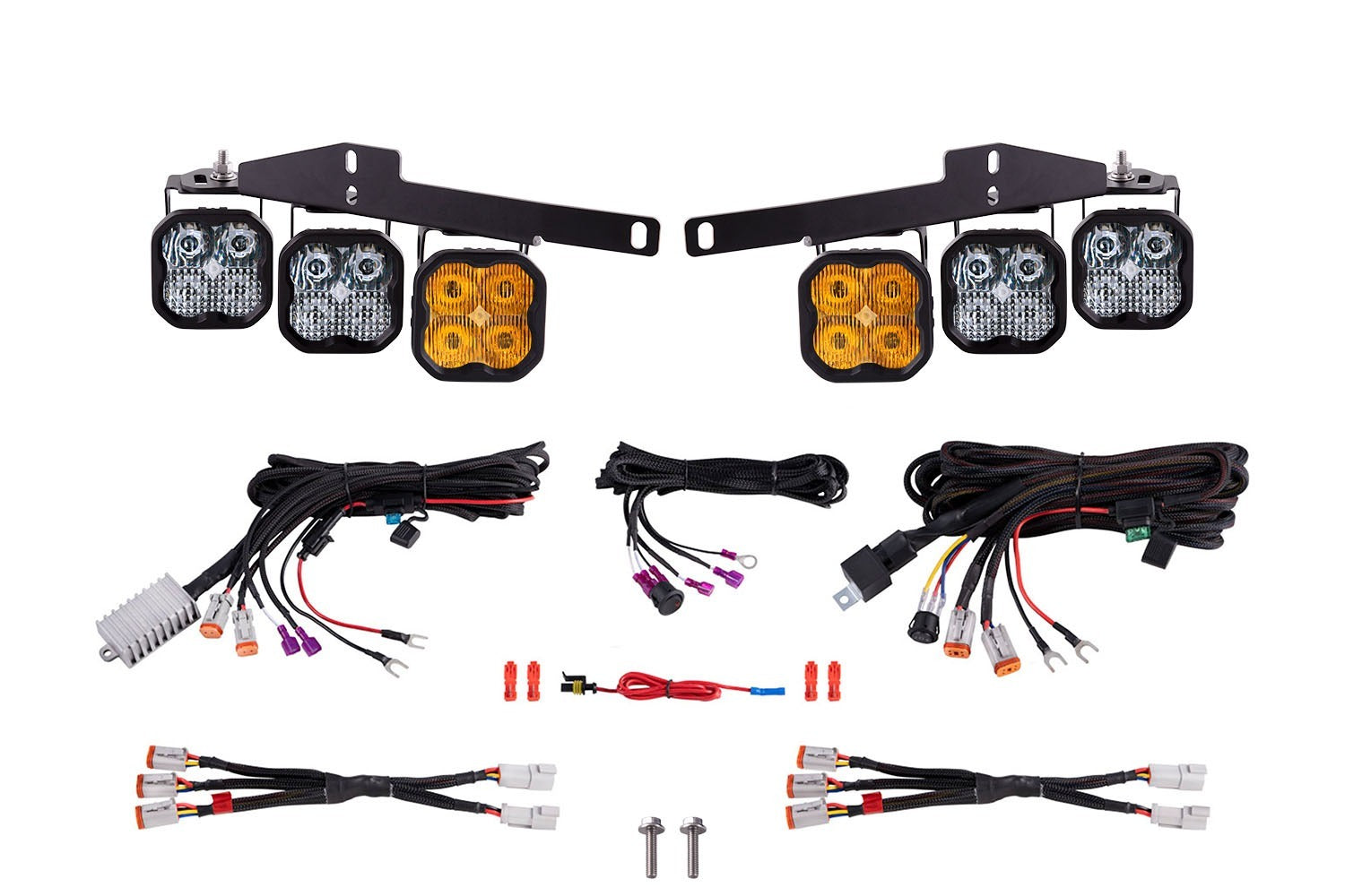 Diode Dynamics - SS3 LED Fog Light Kit for 2017-2020 Ford Raptor, Yellow Max - DD7361