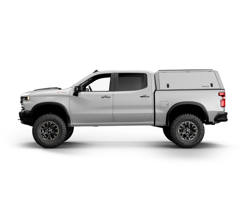 RSI SmartCap - Silverado/Sierra Truck Bed Cap Edge Commercial White For 19-26 Chevrolet Silverado/Sierra 1500 5.5 Foot Short Bed - EC0130-WN