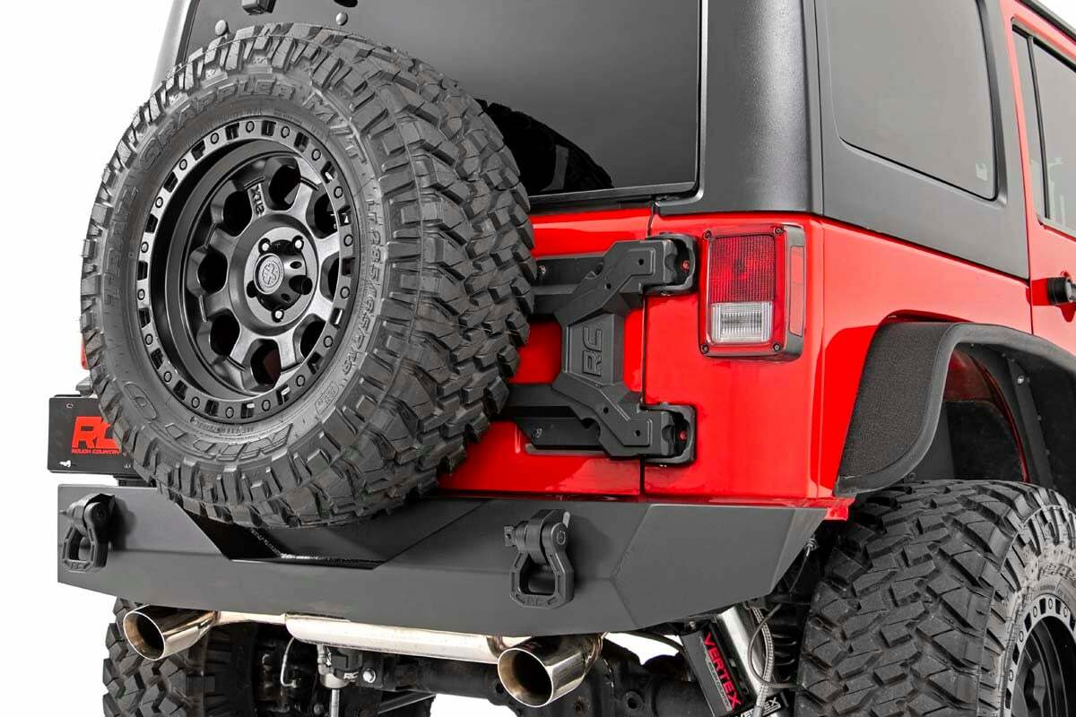 Rough Country - Heavy Duty Tire Carrier - Jeep Wrangler JK (2007-2018) - 10523