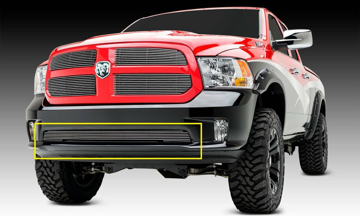 T-Rex Grilles - 1 Pc Horizontal Aluminum Billet Bumper Grille Overlay - 25458