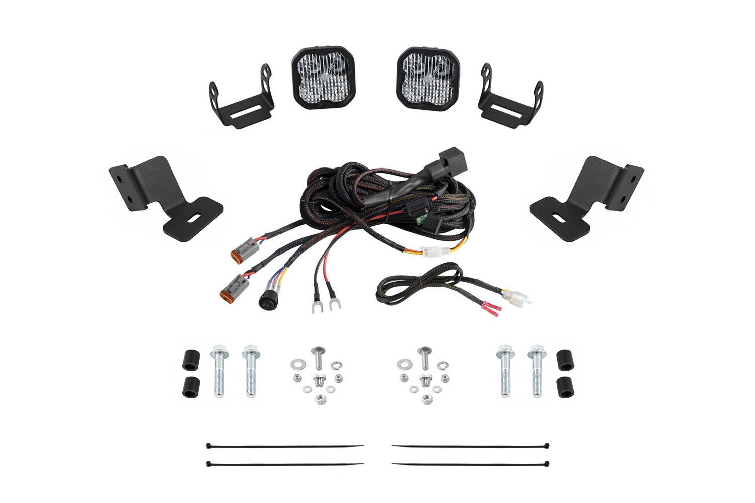 Diode Dynamics - Stage Series Ditch Light Kit for 2019-2024 Honda TalonSS3 Sport White Combo - DD7908