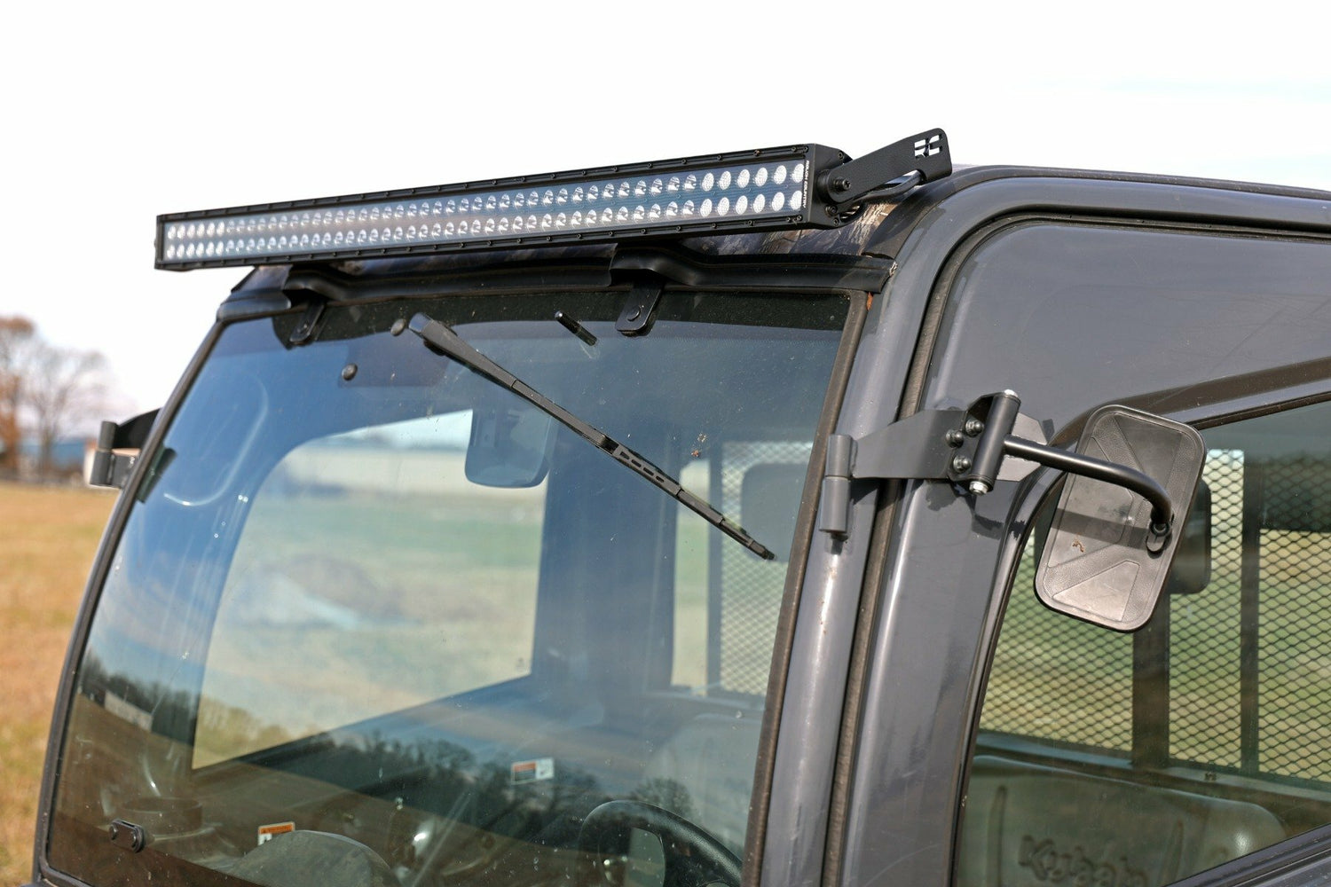 Rough Country - 50" Single Row LED Light Kit - Black Series - Front-Facing - Kubota RTV-X900 RTV-X1100 - 98008