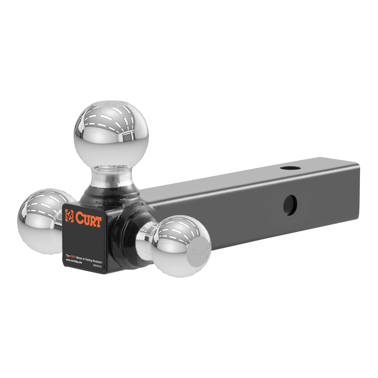 Curt - Multi-Ball Mount (2" Hollow Shank, 1-7/8", 2" & 2-5/16" Chrome Balls) - 45001
