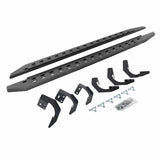 Go Rhino 69429980ST - RB20 Slim Line Running Boards With Mounting Brackets - Protective Bedliner Coating