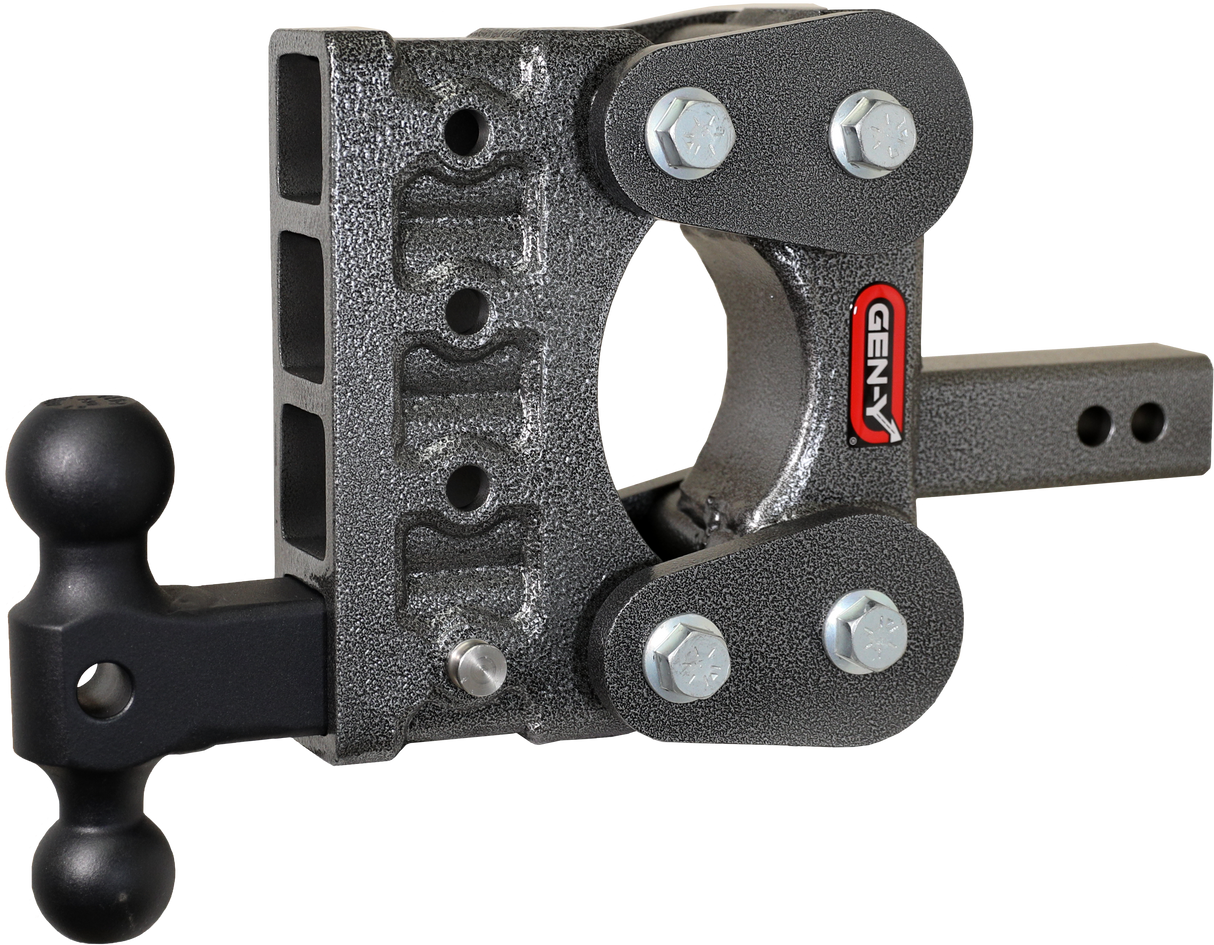GEN-Y - Hitch GH-1014 The BOSS TORSION-FLEX 2" Shank 5" Drop 1.1K TW 10K Hitch & GH-031 Versa-Ball - GH-1014