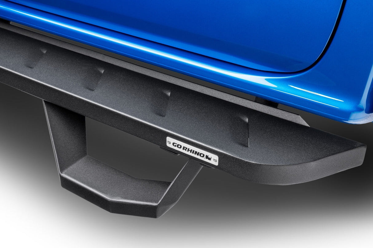Go Rhino - 6340998020PC - RB10 Running Boards With Mounting Brackets & 2 Pairs of Drop Steps Kit - Textured Black