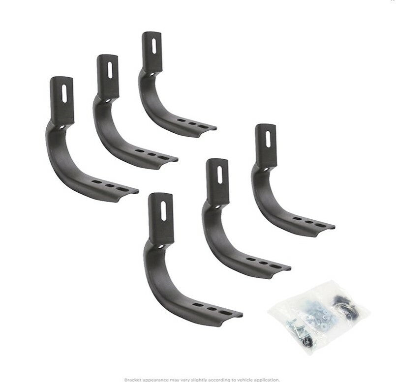 Go Rhino 6843515 - OE Xtreme Side Steps - Mounting Brackets Only -Textured Black
