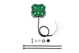 Diode Dynamics - Stage Series Single-Color LED Rock Light, Green Hookup (one) - DD7432