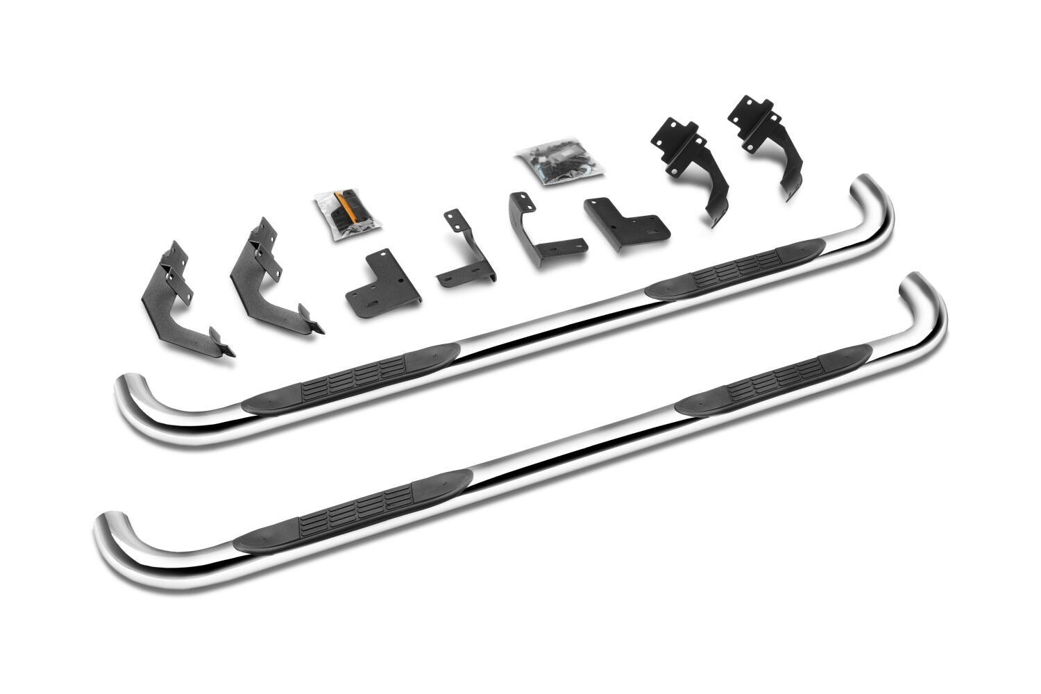 Go Rhino - 4155PS 4000 Series Side Steps with Mounting Brackets Kit