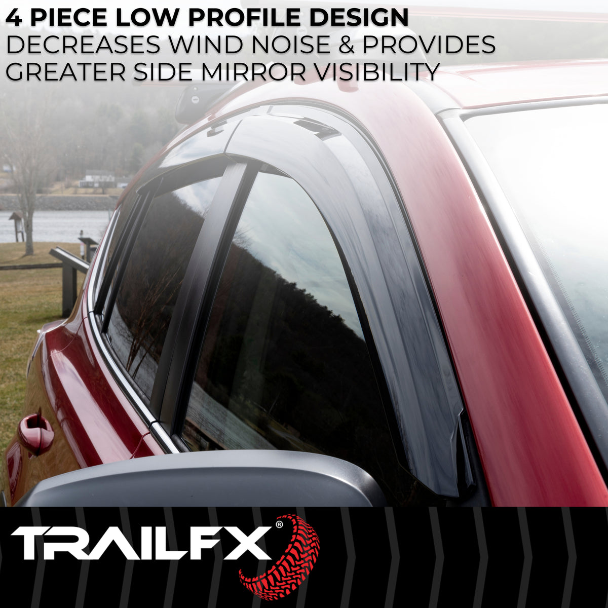 TrailFx - 4-Piece Window Vent For Dodge Durango (4267H)