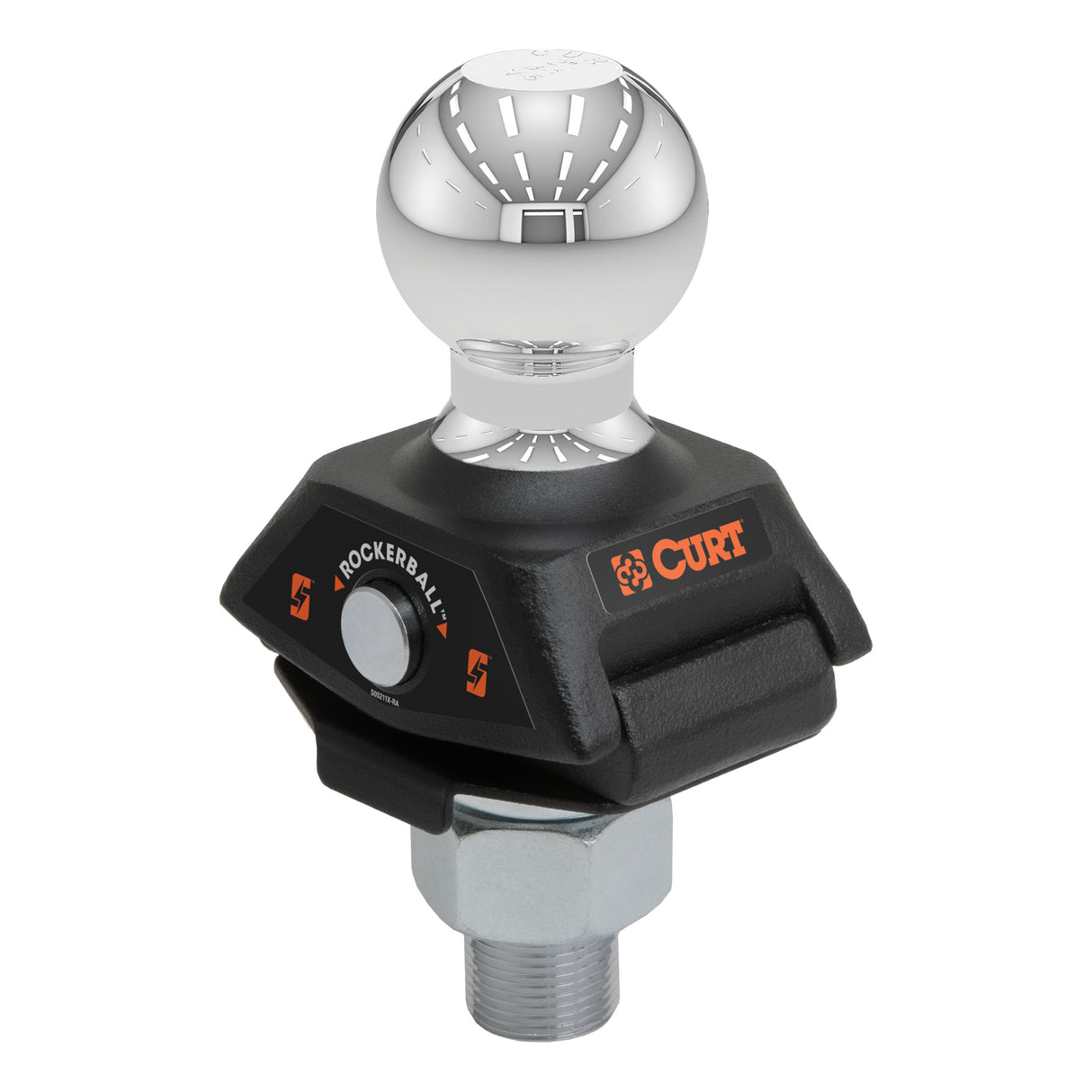 Curt - RockerBall 2" Cushion Hitch Trailer Ball (1" Shank, 7,500 lbs.) - 40247