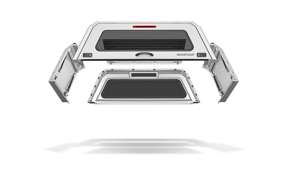 RSI SmartCap - F-150 Truck Bed Cap Edge Commercial OEM White For 21-26 Ford F-150 5.5 Foot Short Bed - EC0333-WN