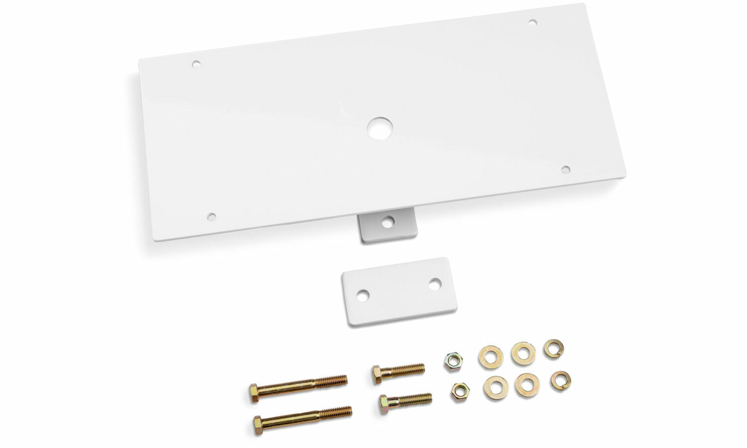 Backrack 91002W Utility Light Bracket; Universal; White; 10.5 In. Base, Center Mount