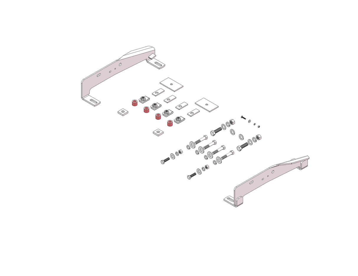 Husky Towing 31407 Bracket Bolt-On No Drilling Required With 2 Brackets