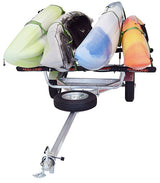 Malone - MicroSport 4 Kayak Trailer Package (2 Sets Stackers, 4 Sets Rack Pads, Spare Tire) - MPG461SRP