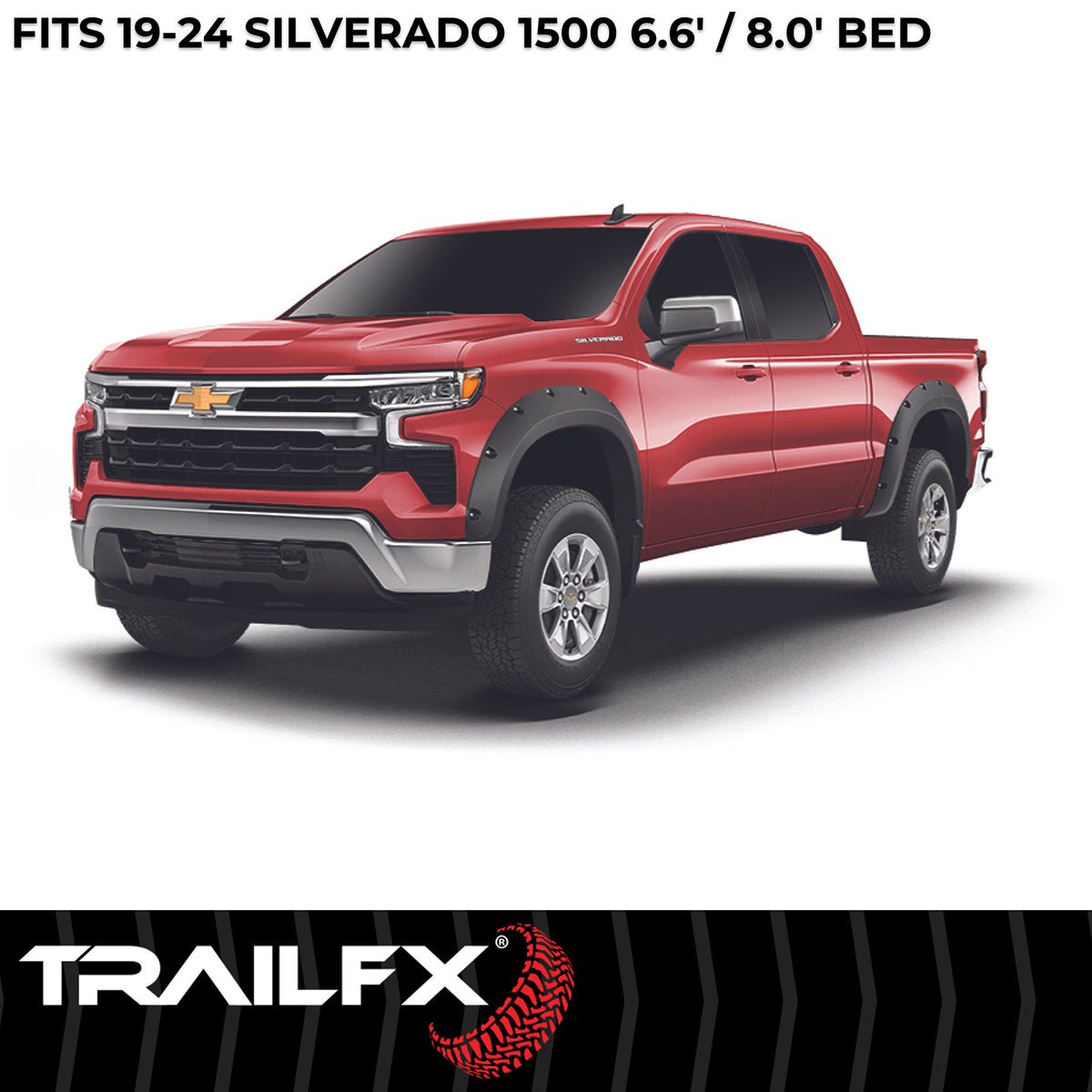 TrailFx - Pocket Style Fender Flares For Chevrolet Silverado 1500 (TFC3005S)