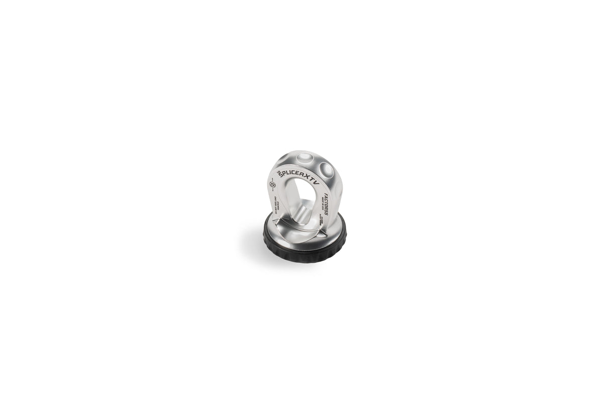 Factor 55 00355-05 SPLICER XTV 3/16-1/4"  SYNTHETIC ROPE SPLICE-ON SHACKLE MOUNT -- SILVER