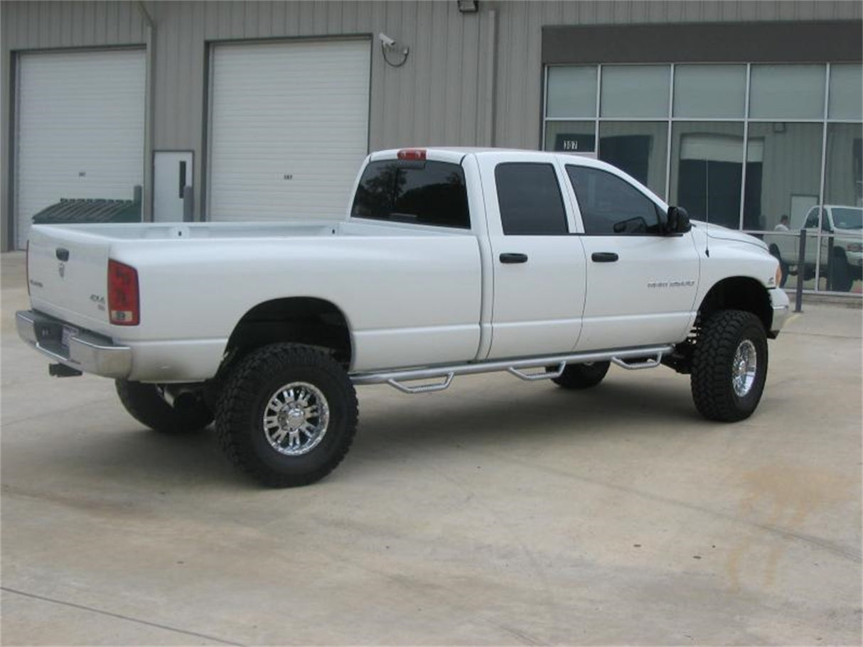 N-FAB - Nerf Step Bar Wheel To Wheel W/bed Access; Black Powder Coated; 6 Step; 3 In. Tube; - D02107QC-6