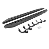 Go Rhino 69442568ST - RB20 Slim Line Running Boards With Mounting Brackets - Protective Bedliner Coating