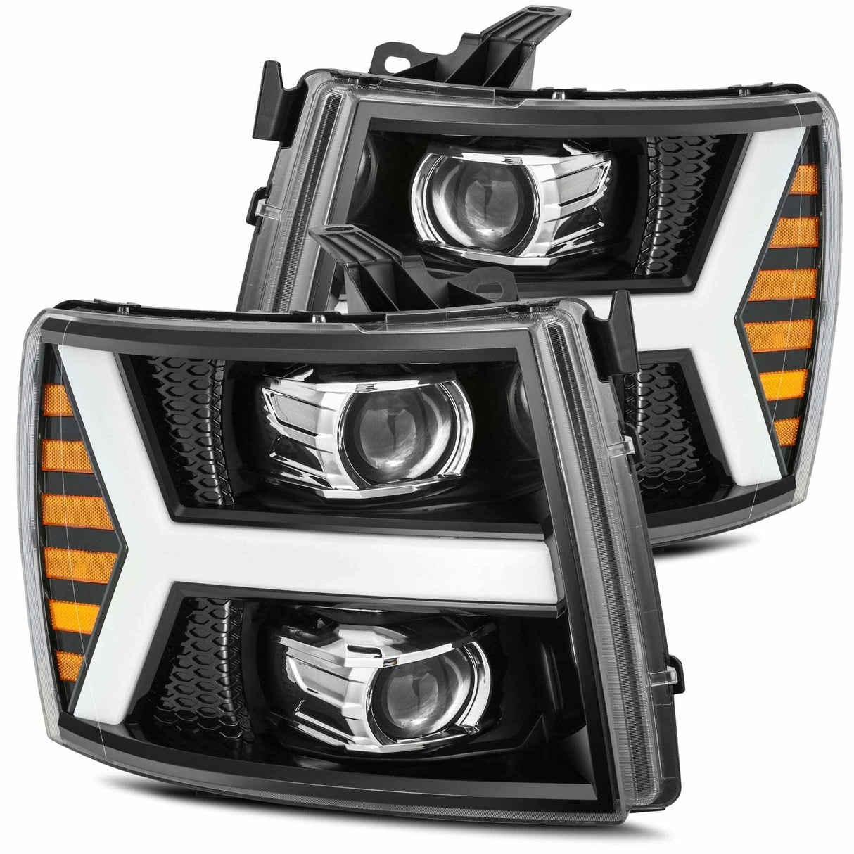 AlphaRex 880223 Projector Headlights Jet Black