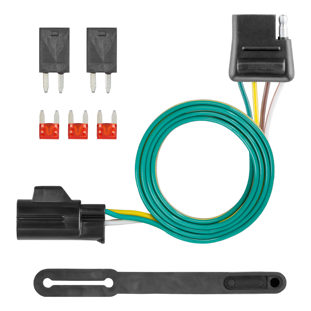 Curt - Custom 4-Flat, Select Equinox, XL-7, Torrent, OEM Tow Package Required - 56012
