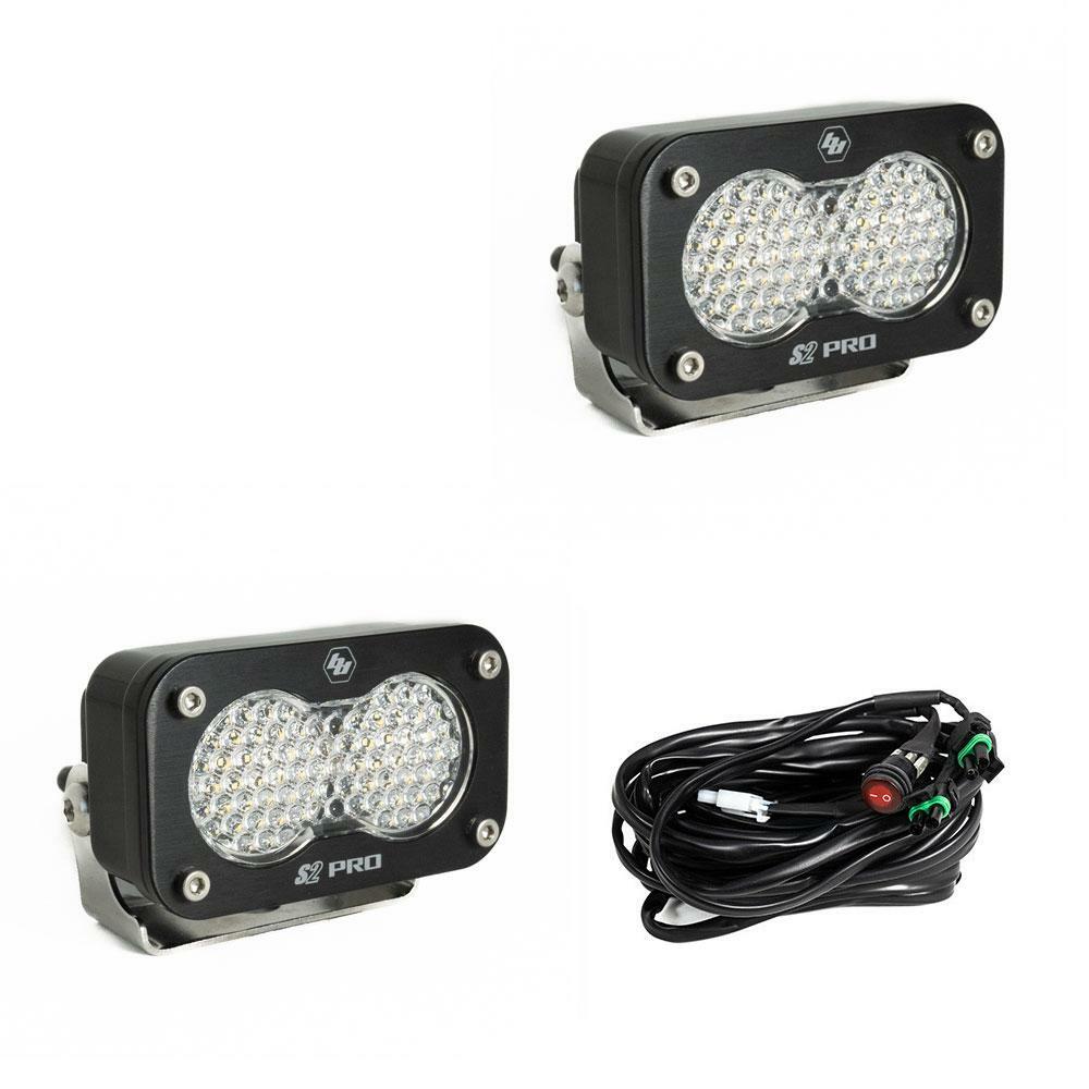 Baja Designs - 487806 - S2 Pro Black LED Auxiliary Light Pod Pair