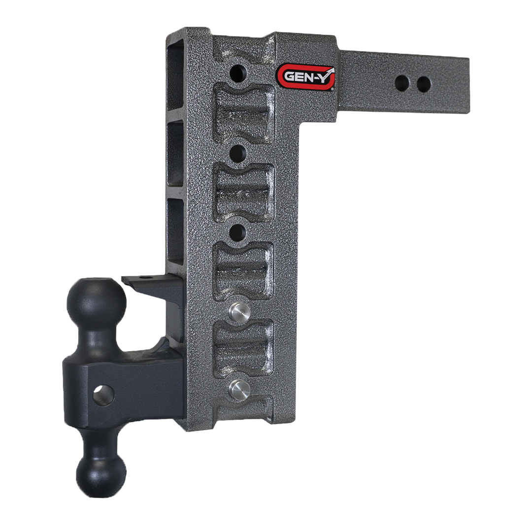 GEN-Y - Hitch GH-625 2.5" Shank 12" Drop 3K TW 21K Hitch & GH-061 Versa-Ball & GH-062 Pintle Lock - GH-625