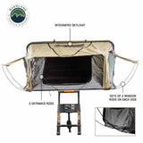 Overland Vehicle Systems - HD Bundu 4 - Hard Shell Roof Top Tent, 4 Person, Grey Body and Black Rainfly - 18389904