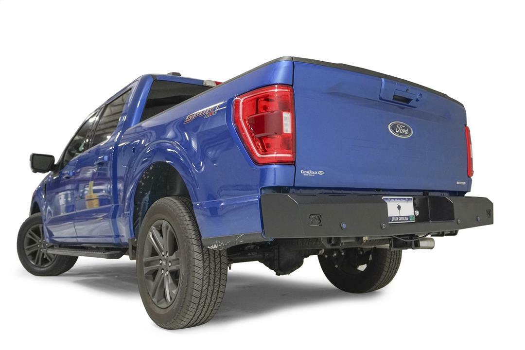 Fab Fours - 2021-2023 Ford F150 Red Steel Rear Bumper - FF21-RT5150-1