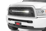 Rough Country - Mesh Grille - 30" Dual Row LED - Black - Ram 2500 3500 (13-18) - 70152