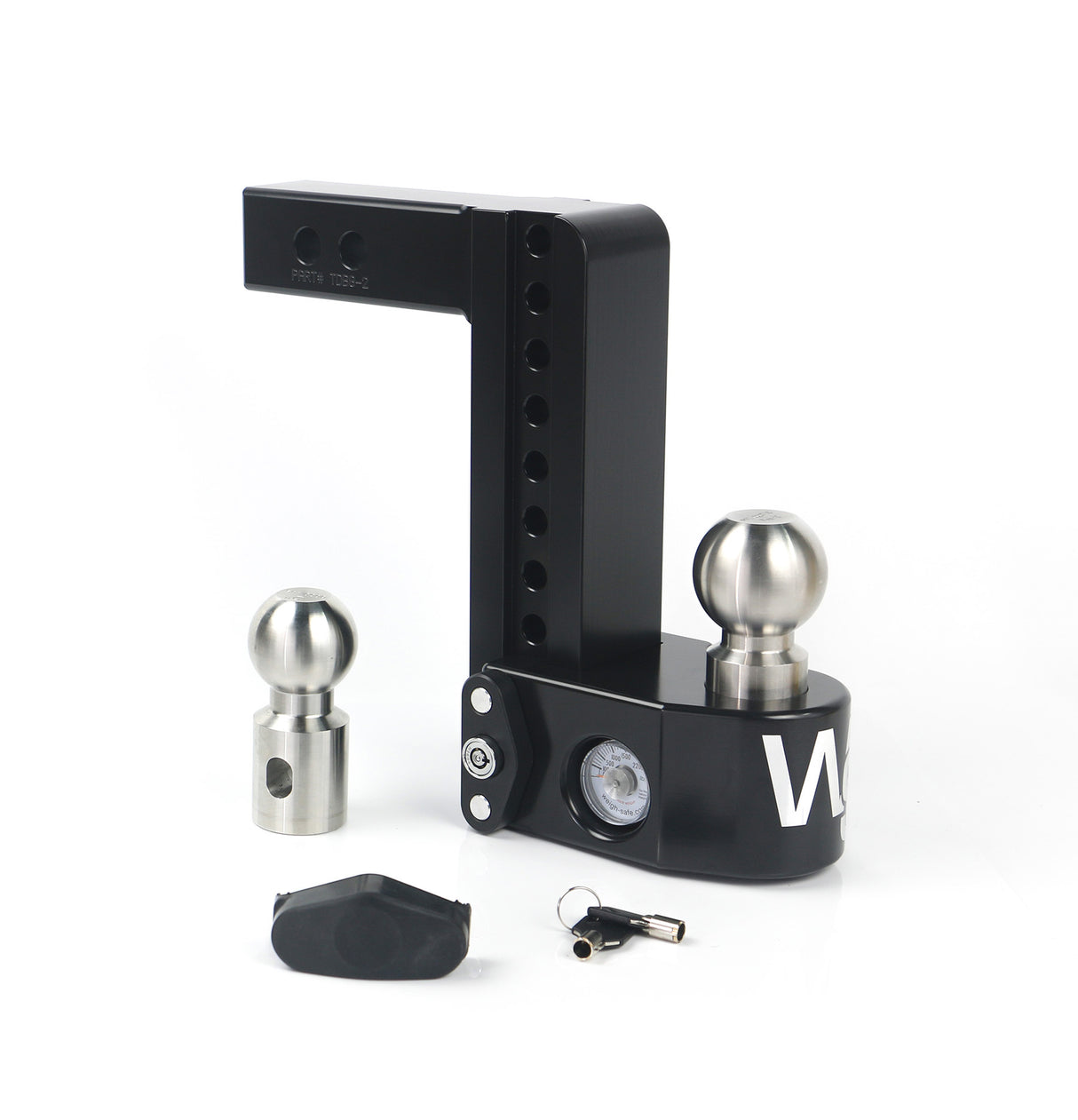 Weigh Safe 8" Drop Hitch with 2" Shank - WS8-2-CER-BLA