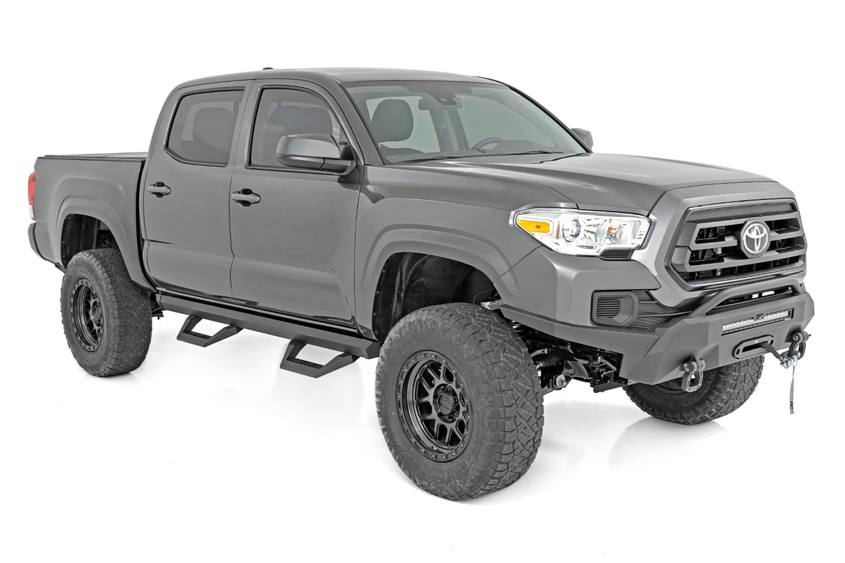 Rough Country - SRX2 Adj Aluminum Step - Double Cab - Toyota Tacoma 2WD 4WD (05-23) - 71000A