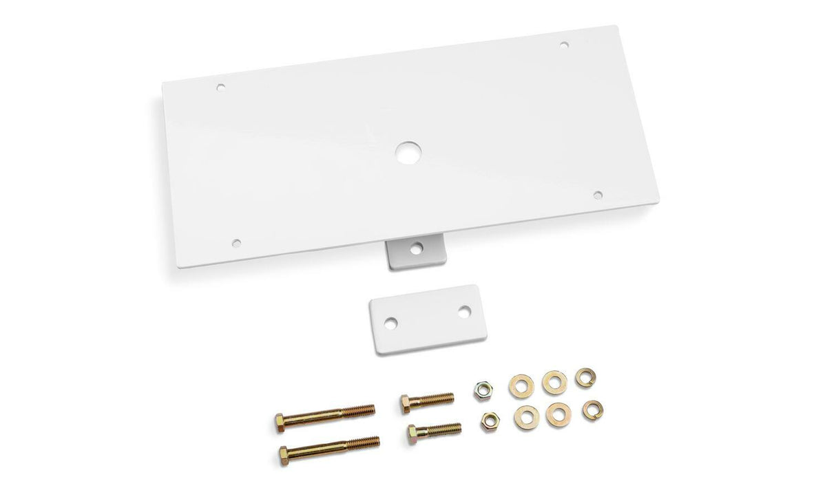 Backrack 91002RECW Utility Light Bracket; Universal; White; 16in. X 7in. Rectangle, Center Mount
