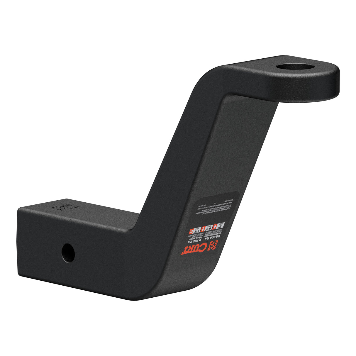Curt - Commercial Duty Forged Ball Mount (2-1/2" Shank, 20,000 lbs., 8" Drop) - 45460