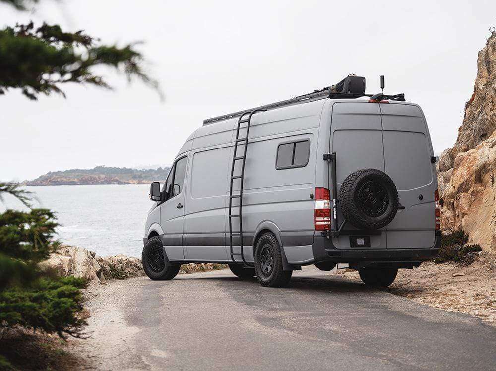 Flatline Van Co. - 2007-2025 Mercedes-Benz Sprinter Side Ladder - SP0201B