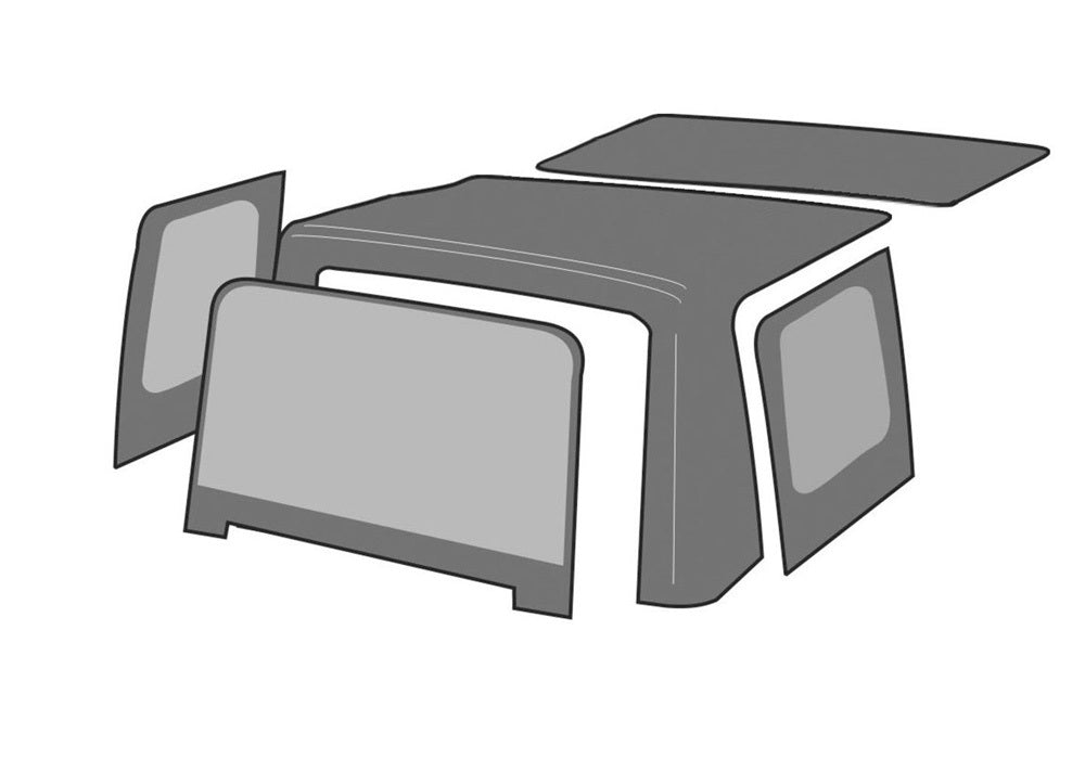 Rampage - OEM Replacement for Soft Upper Doors - 99618