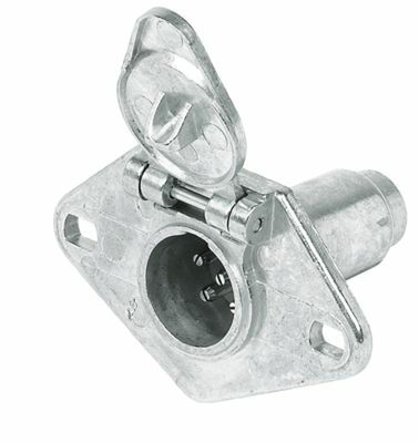 Husky Towing - 32568 Vehicle End 6 Pole Round Die-Cast Zinc Bagged