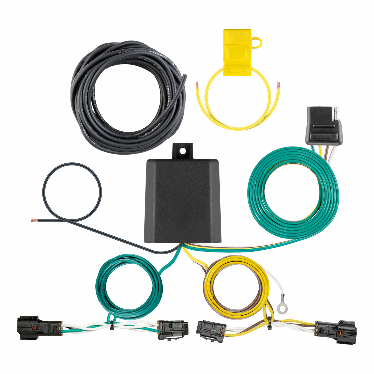 Curt - 56499 Custom Wiring Harness, 4-Way Flat Output, Select Kia EV6