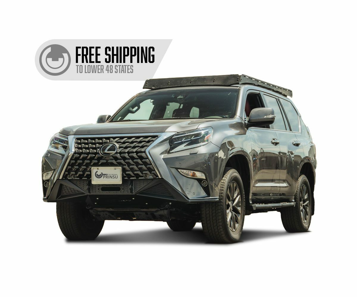 Prinsu - Lexus GX460 Prinsu Roof Rack / Cutout for 40" Light Bars - 400-000-016-002
