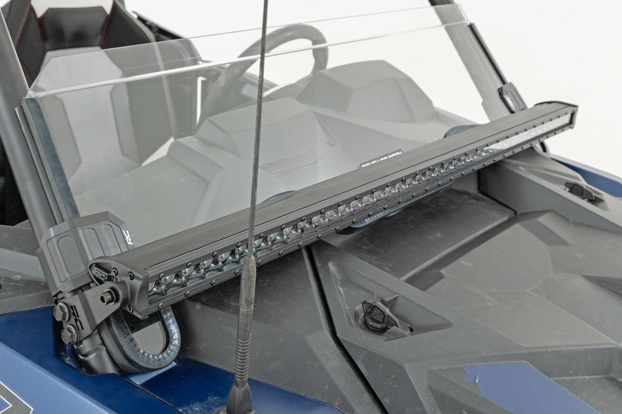 Rough Country - LED Light Kit - Front Mount - 40" Black Single Row - Polaris RZR XP 1000 - 93147