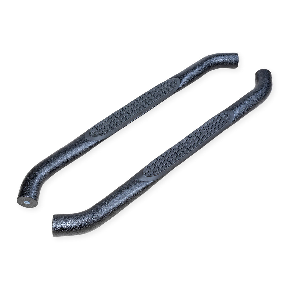 TrailFx - 3" Round Step Bar For Jeep Wrangler JL 2 Dr- Black (A0056T)