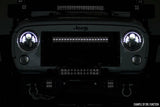 Rough Country - Mesh Grille - 30" Dual Row LED - Black - Amber DRL - GMC Sierra 1500 (14-15) - 70190BDA