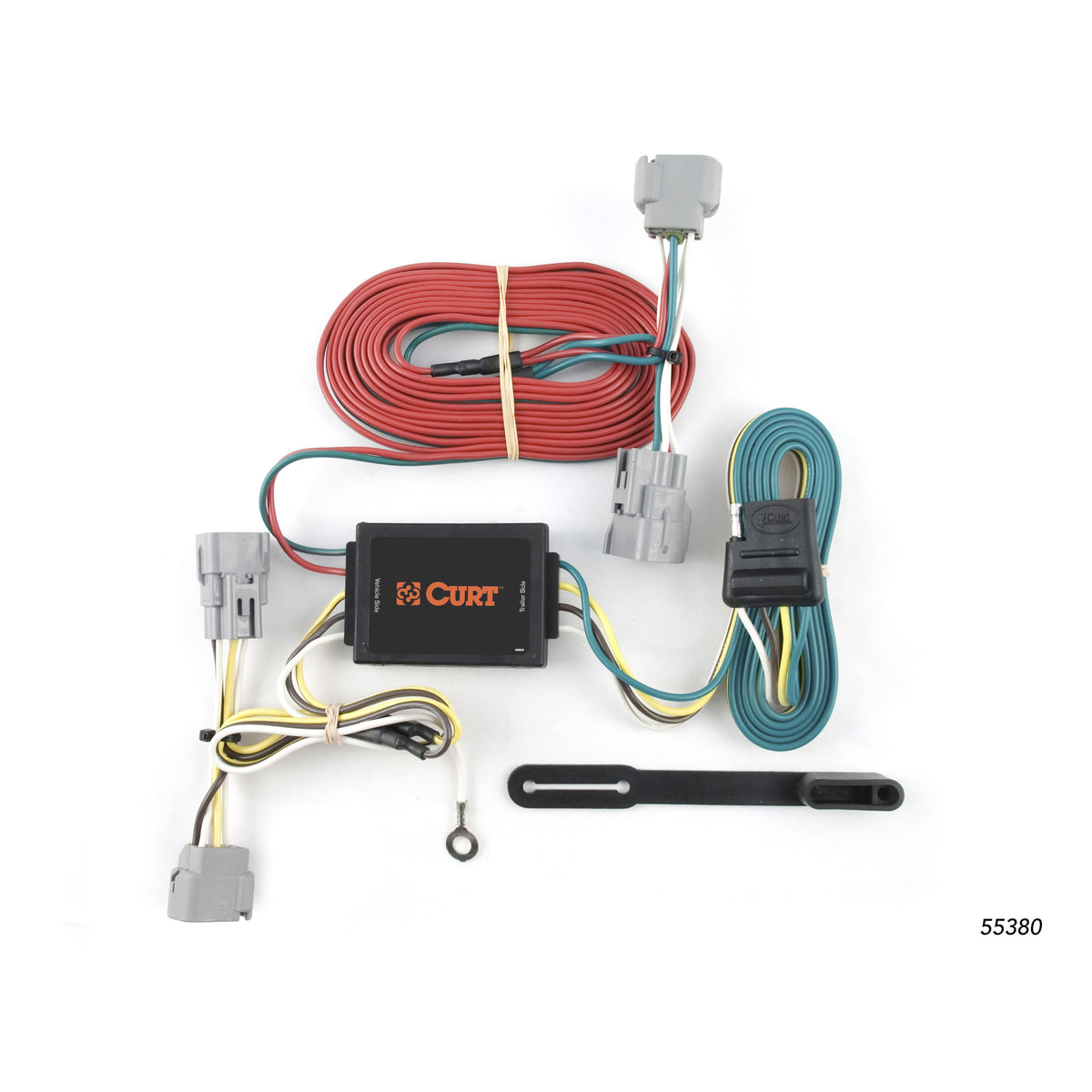 Curt - Custom Wiring, 4-Way Flat Output, Select Mitsubishi Montero, Except Sport - 55380