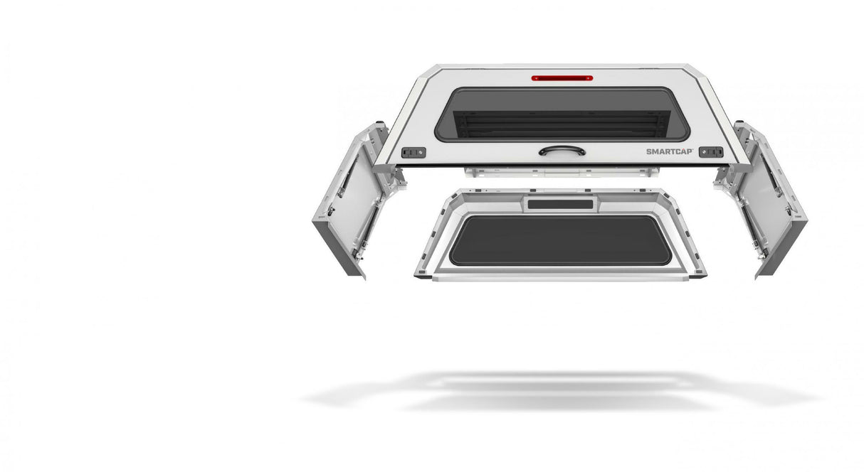 RSI Smartcap - Tacoma Truck Bed Cap SmartCap EVOc Commercial White For 24-Present Toyota Tacoma 6 Foot Standard Bed - EC1313-WH