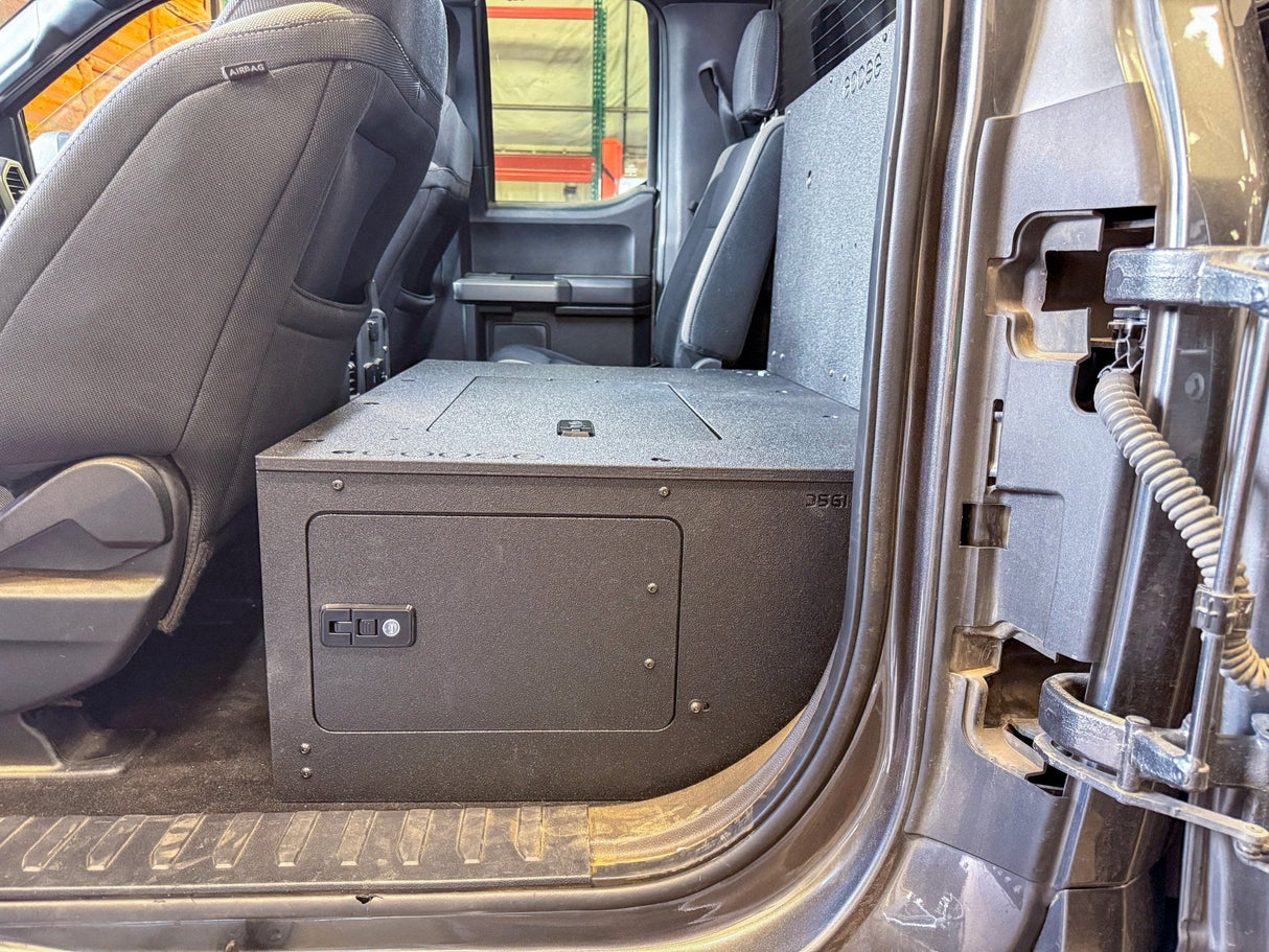 Ford - F-150 - 2015-Present - 13th & 14th Gen - Explore Series - SuperCab - Second Row - HIGH Seat Delete Plate System - Without Subwoofer