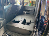 Ford - F150 2021-Present - 14th Gen. SuperCrew - Second Row Seat Delete Plate System with Factory B&O Subwoofer Center Wall with Exterior Port