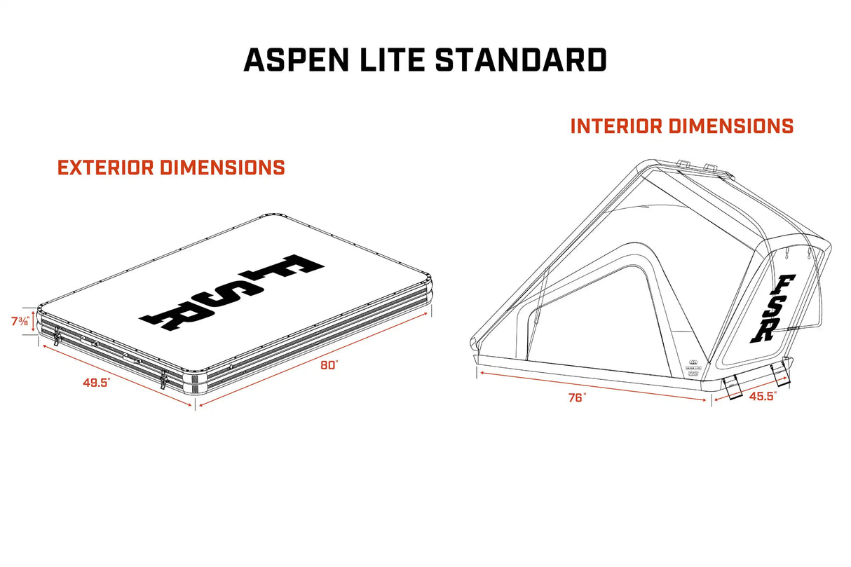 Free Spirit Recreation Aspen Lite Standard - Rooftop Tent