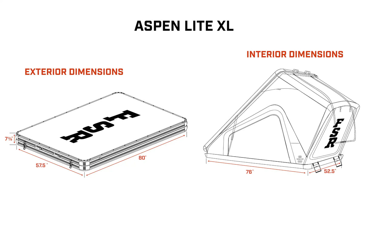 Free Spirit Recreation Aspen Lite XL V3 - Rooftop Tent